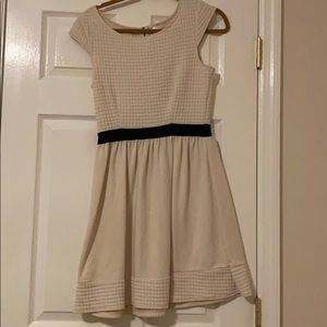 Cream knit dress